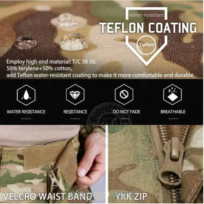 Тактические мужские штаны Idogear G3 с наколенниками (Мультикам) S (30) Винница - изображение 9