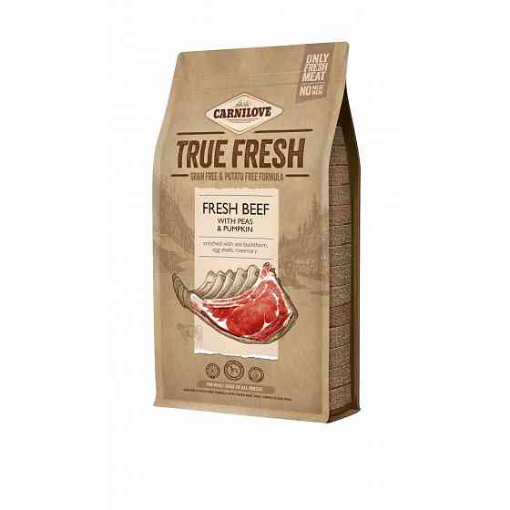 Сухий корм Carnilove True Fresh для дорослих собак всіх порід, з яловичиною, 1,4 кг Вінниця