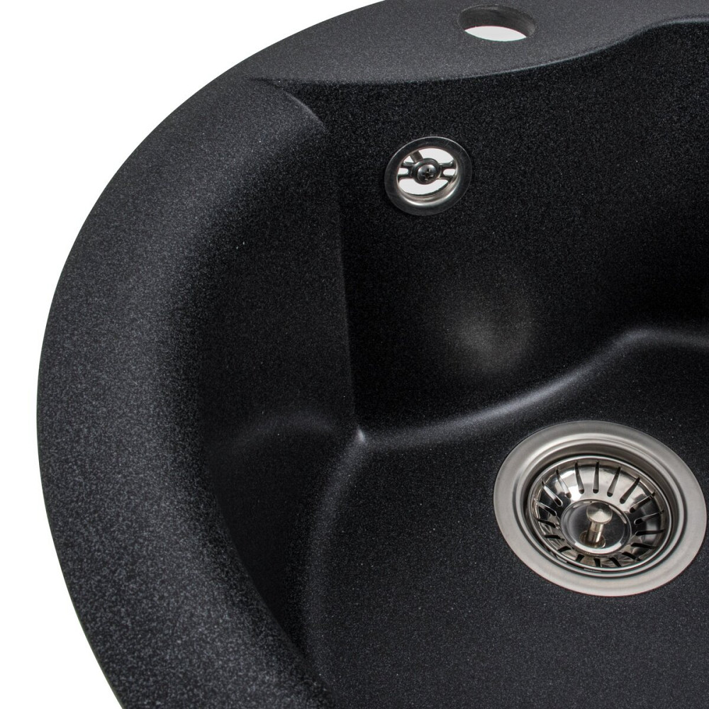 Гранітна мийка для кухні VALESO TURAS 480 матова Карбон Коломыя - изображение 4