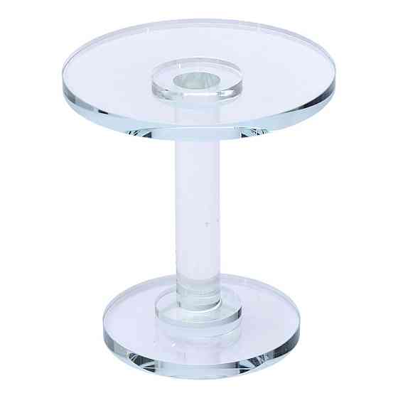 Скляна тортівниця на ніжці 12×13.5 см Київ