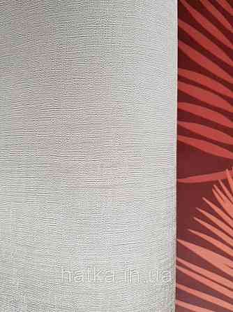 Обои виниловые  Lutece Bensimon однотонные молочно белые структурные под ткань Киев