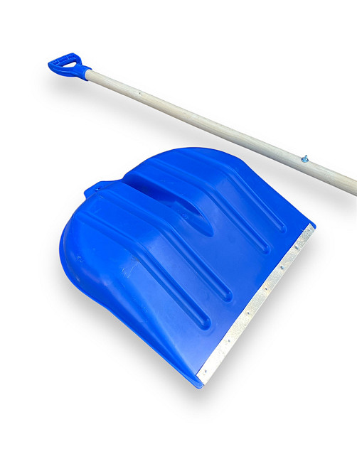 Лопата снігоприбиральна синя з ручкою і держаком "МАКС" Харків - фото 3
