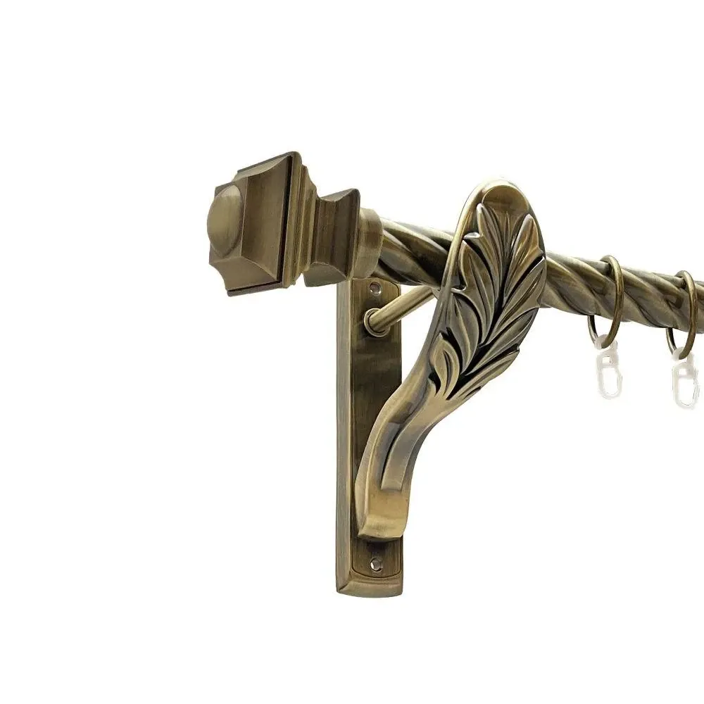 Карниз Orvit Борджеза металевий однорядний ретро скручена труба кільце металеве Антик 25 мм 200 см (00-00016742) Львів - фото 1