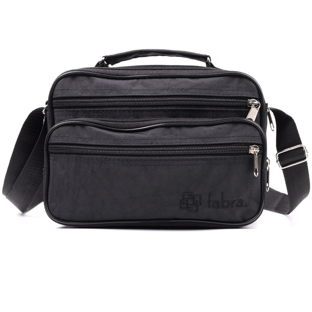 Удобная мужская сумка на плечо из качественного полиэстера FABRA 22577 Черный Киев - изображение 5