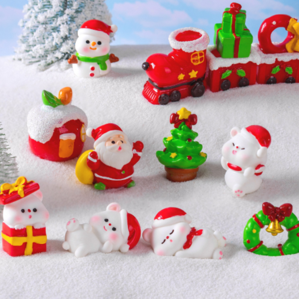 Миниатюрная фигурка Снеговик 2.7 х 2.4 см серия 