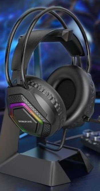 Игровые наушники Borofone BO105 с микрофоном. Харьков - изображение 4