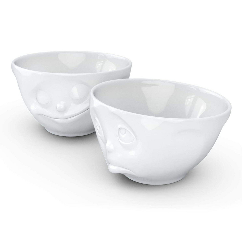 Набор из двух фарфоровых пиал Tassen Счастье и Ну пожалуйста! (200 мл) Белый Киев - изображение 2