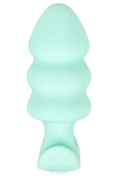 Анальна пробка з вібрацією Vibrating Mini Butt Plug Green Sex Aura Київ - фото 8