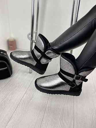 ADA Угги жіночі ADA срібні еко-шкіра зимові 36р. (1657) Коломыя