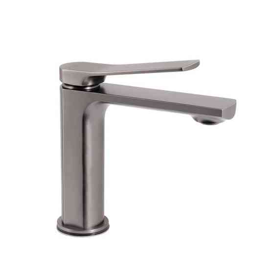 Змішувач для раковини Qtap Slavonice QTSLA270GMB45924 (k35), одноважільний, низький, Gunmetal Black PVD Харків