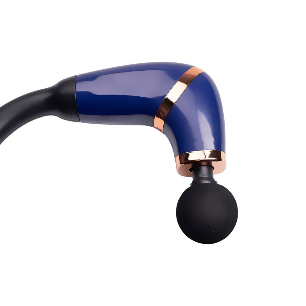 Перкусійний ручний масажер акумуляторний 17 Вт зарядка від USB до 3200 об/хв Синій HP-11-11BL Коломия - фото 7