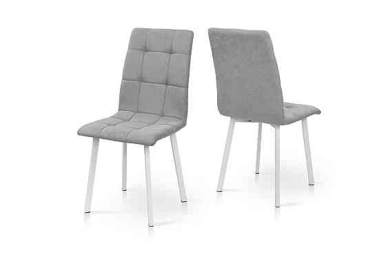 Стілець Трініті, метал білий/тканина світло сіра Київ