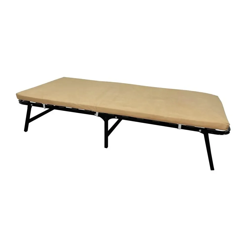 Раскладная кровать SimpleSteel 80 x 190 С ортопедическим матрасом и крепким металлическим каркасом Бежевый Киев - изображение 3