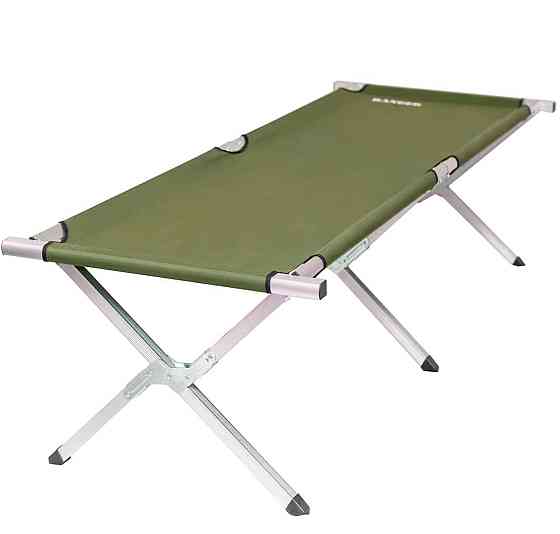 Раскладушка туристическая Ranger Military Steel (RA5518) походная кровать Киев