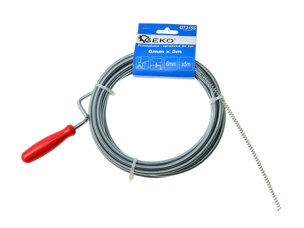 Тросик чистки каналізації "GEKO" довжиною  5 метрів діаметром 6 мм Київ - фото 1