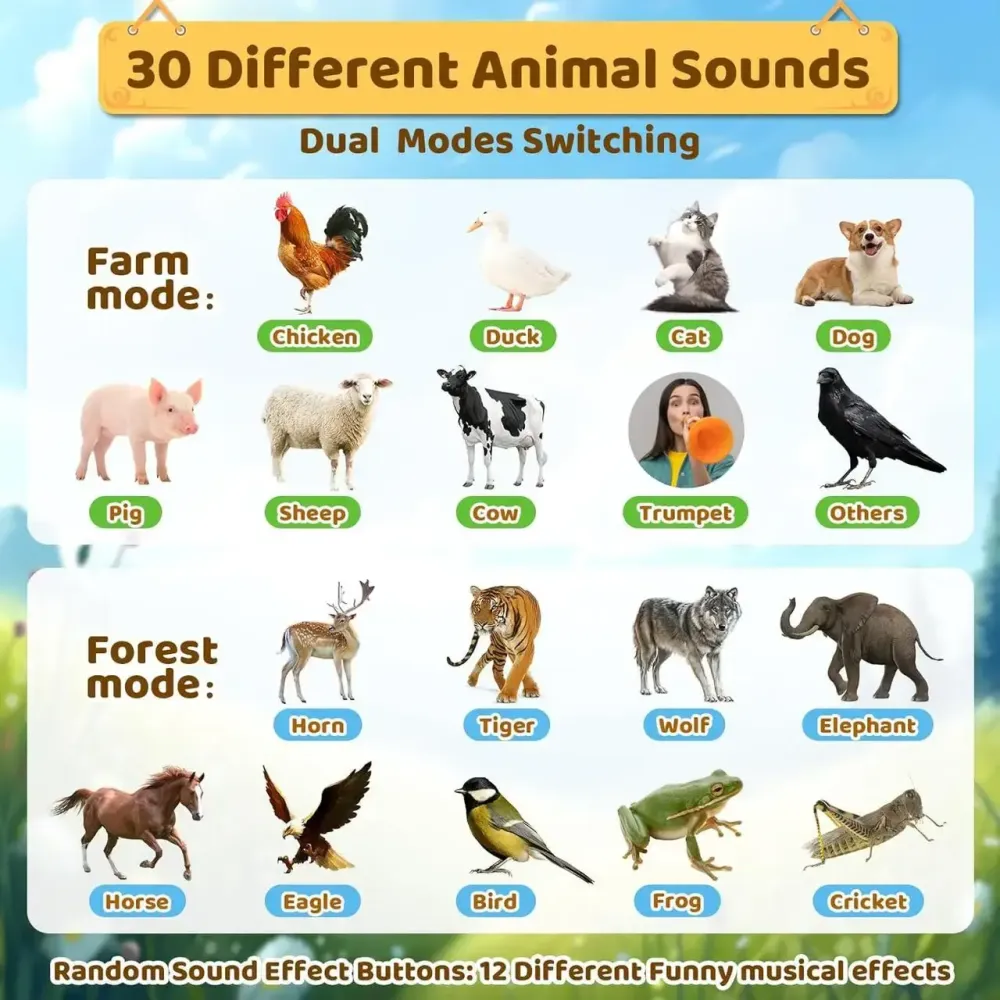 Детская интерактивная игрушка Горн со звуками животных Animal Caller Горн с имитацией 30 звуков животных Коломыя - изображение 3