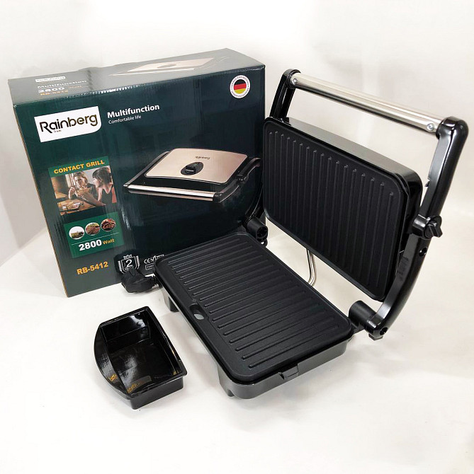 Сендвичница бытовая электрическая, Электрический гриль для мяса, Грильница для стейков LW-60 Львов - изображение 10