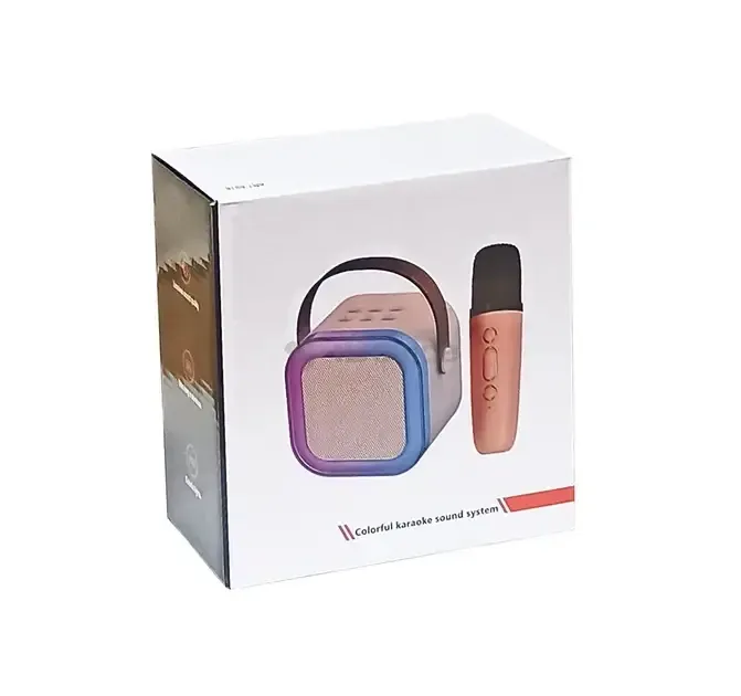 Портативна Bluetooth караоке колонка із 2 мікрофонами 5W BT 5.1 TWS LED FM voice changer Одеса - фото 6