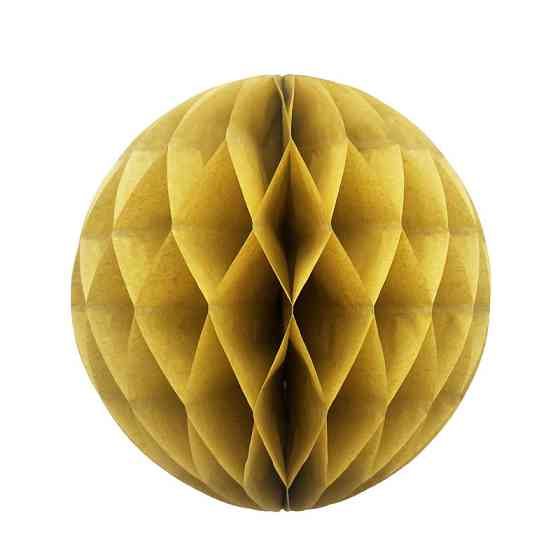 Шар из бумаги Соты 25 см кофейный Киев