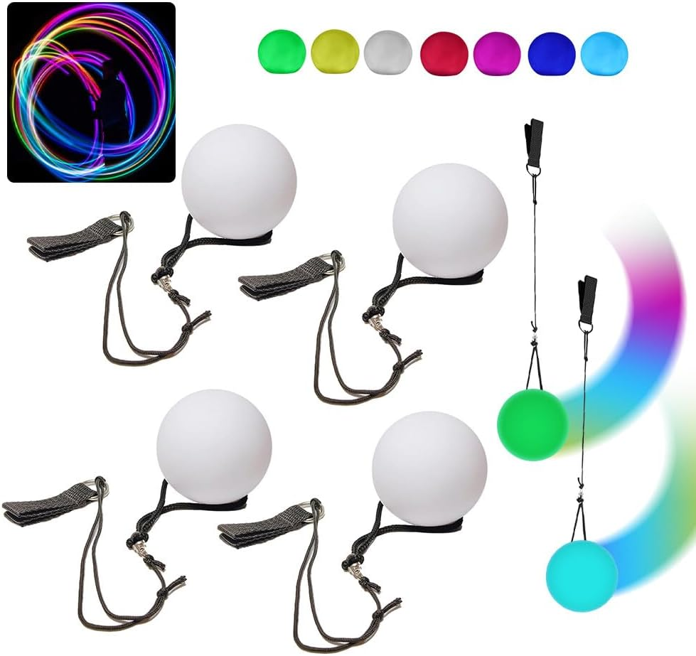 Світлодіодні кульки для жонглювання TGKYK 4 шт Луцьк - фото 1