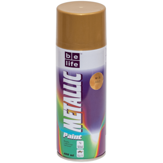 Belife краска №35 золото металлик 400 мл Харьков