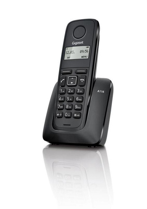 Радіотелефон DECT Gigaset A116 Black Чорний Харків - фото 1