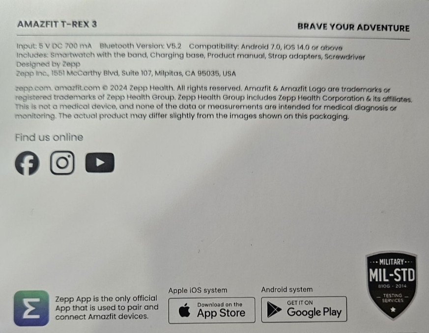 Смарт-Часи Amazfit T-Rex 3 Onyx. Київ - фото 1