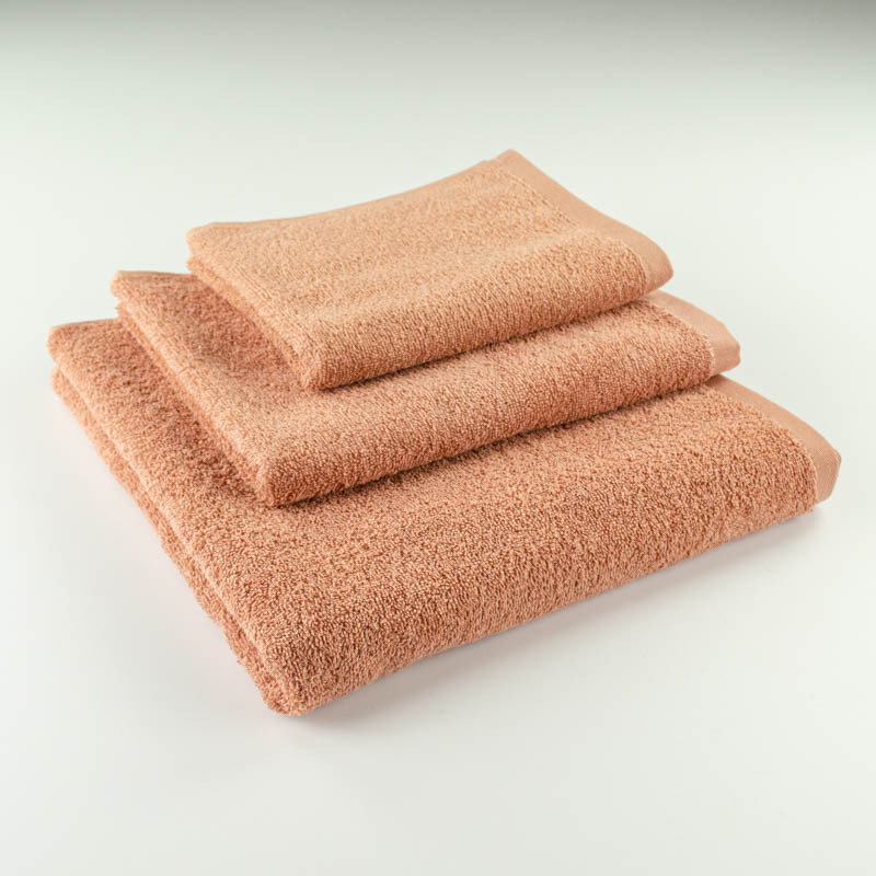 Набор махровых полотенец 3шт GM Textile 40х70см, 50х90см, 70х140см 400г/м2 (Темно-Бежевый) Сумы - изображение 1