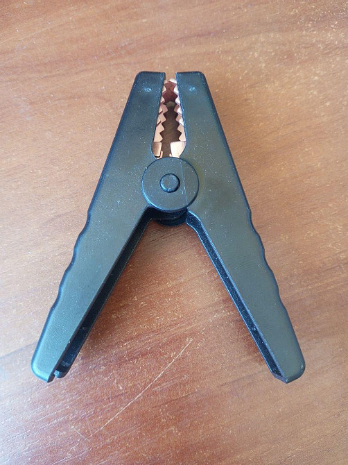 Затискач акумуляторний 40А, довжина-80мм, чорний Полтава - фото 1