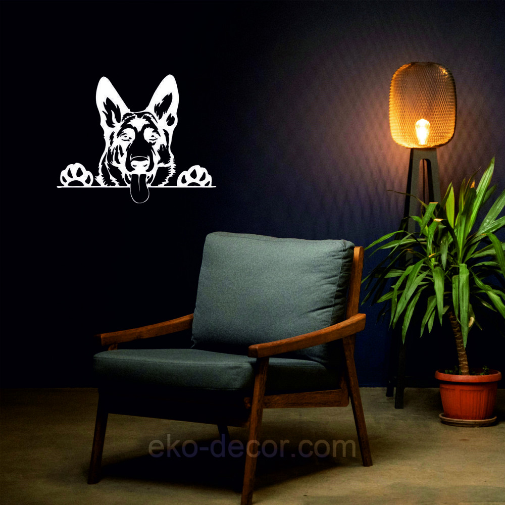 Декоративне настінне Панно «Вівчарка», Декор на стіну 90*72 см, Білий Київ - фото 3