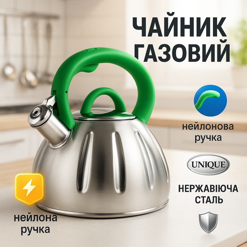 Эмалированный чайник со свистком для газовой плиты, Чайник из нержавейки Хороший со свистком KG-67 Львов - изображение 15