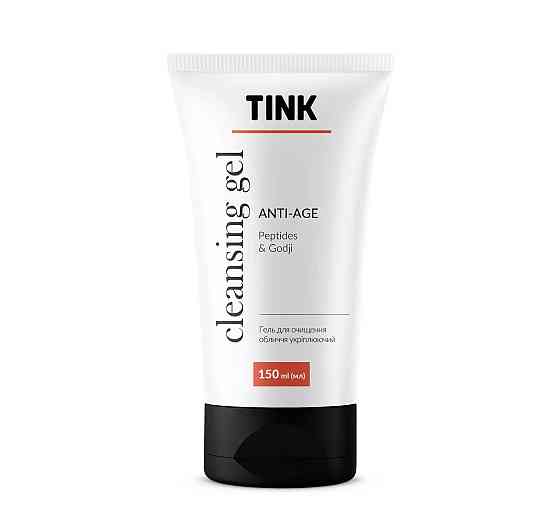 Гель для очищення обличчя укріплюючий Anti-age Пептиди-Ягоди годжі Tink 150 мл Вінниця