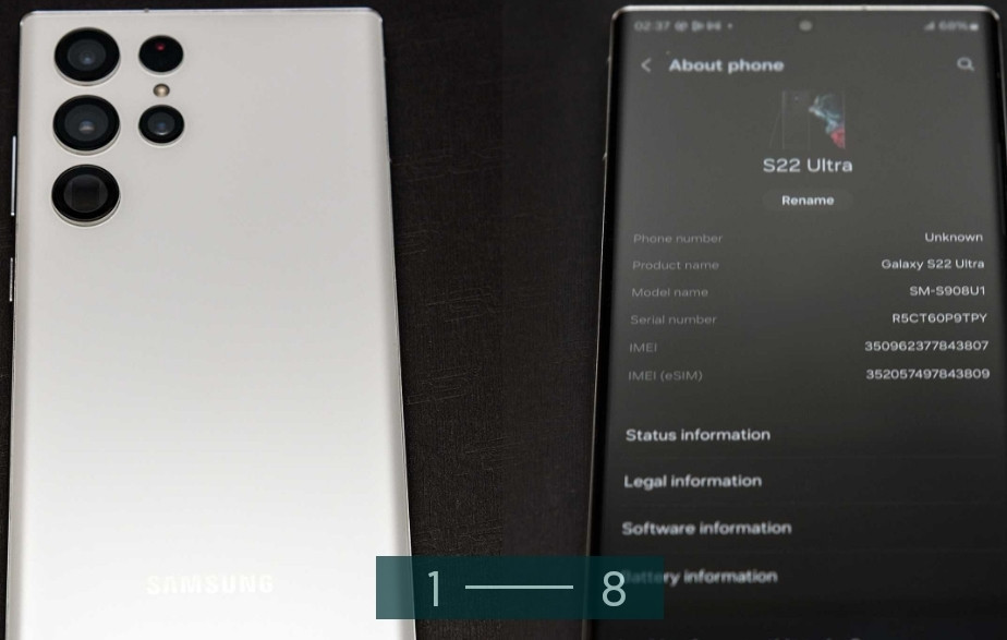 Смартфон Samsung Galaxy S22 Ultra 12/512Gb. (S908U1) White. Харків - фото 8