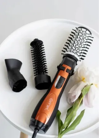 Фен-щітка для волосся з щіткою, що обертається, 3 в 1 1000Вт Gemei GM-4828 Одеса