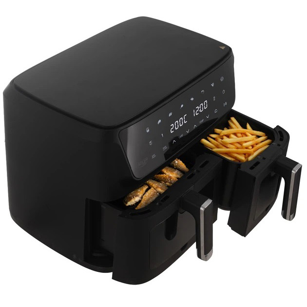 Электродуховка настольная с противнем, Фритюрница для семьи, Аэрофритюрница домашняя аэрогриль ZF-33 Львов - изображение 1