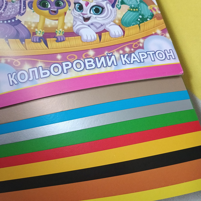 Набір кольорового картону шайн Київ - фото 2