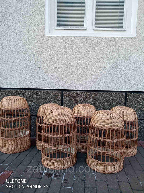 Люстра из лозы плетеная  высокая  красивая Киев - изображение 1