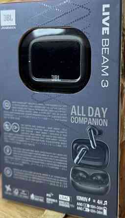 JBL Live Beam 3 (черные) ОРИГИНАЛ – беспроводные наушники. Харьков