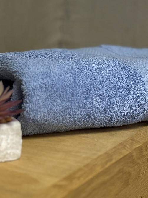 Ecotton Рушник Ecotton 70х130 см махровий блакитного кольору Sky Blue Коломия - фото 3