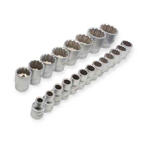 Набір головок 1/2" 21 шт, 8-22,24,27,30,32,34,36 мм "12-гранні" Мукачево
