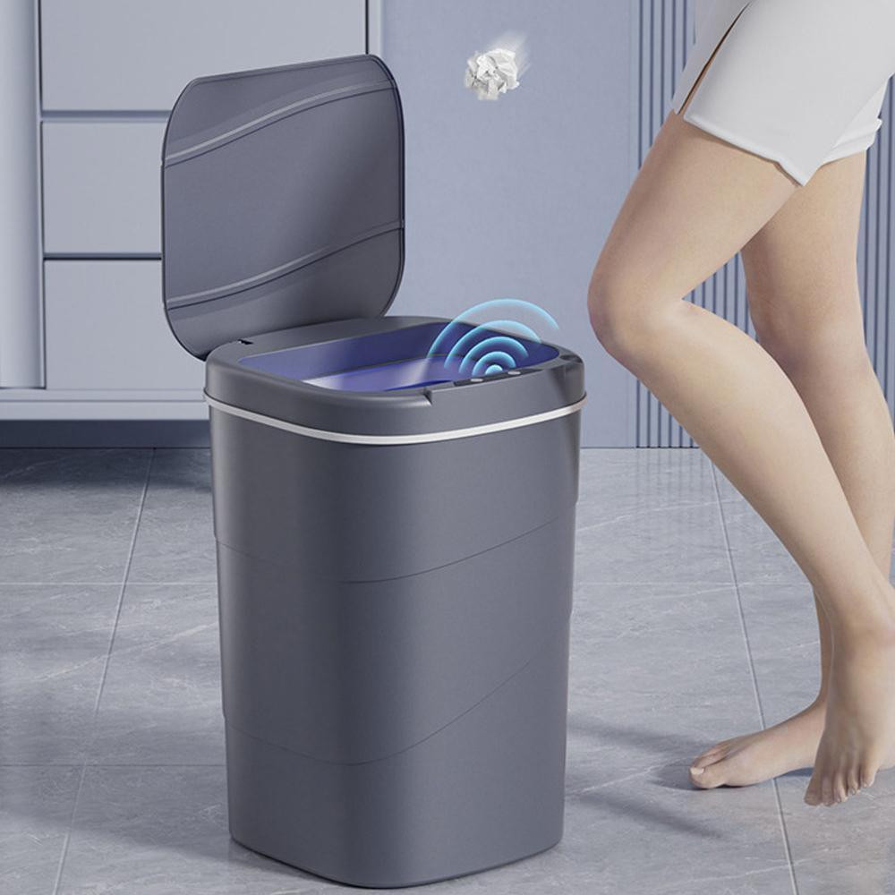 Сенсорне відро для сміття на 13л,Сірий SBR Київ - фото 1