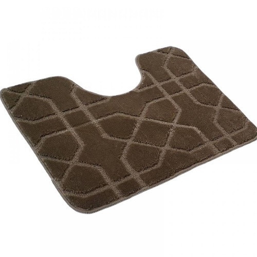 Килимок для ванної кімнати 60*50см U-виріз Геометрія Standard бежевий поліпропілен Дариана Житомир - изображение 1