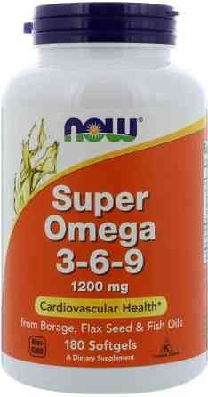 Омега 3-6-9 Now Foods Super Omega 3-6-9 1200 мг 180 гел капс Київ