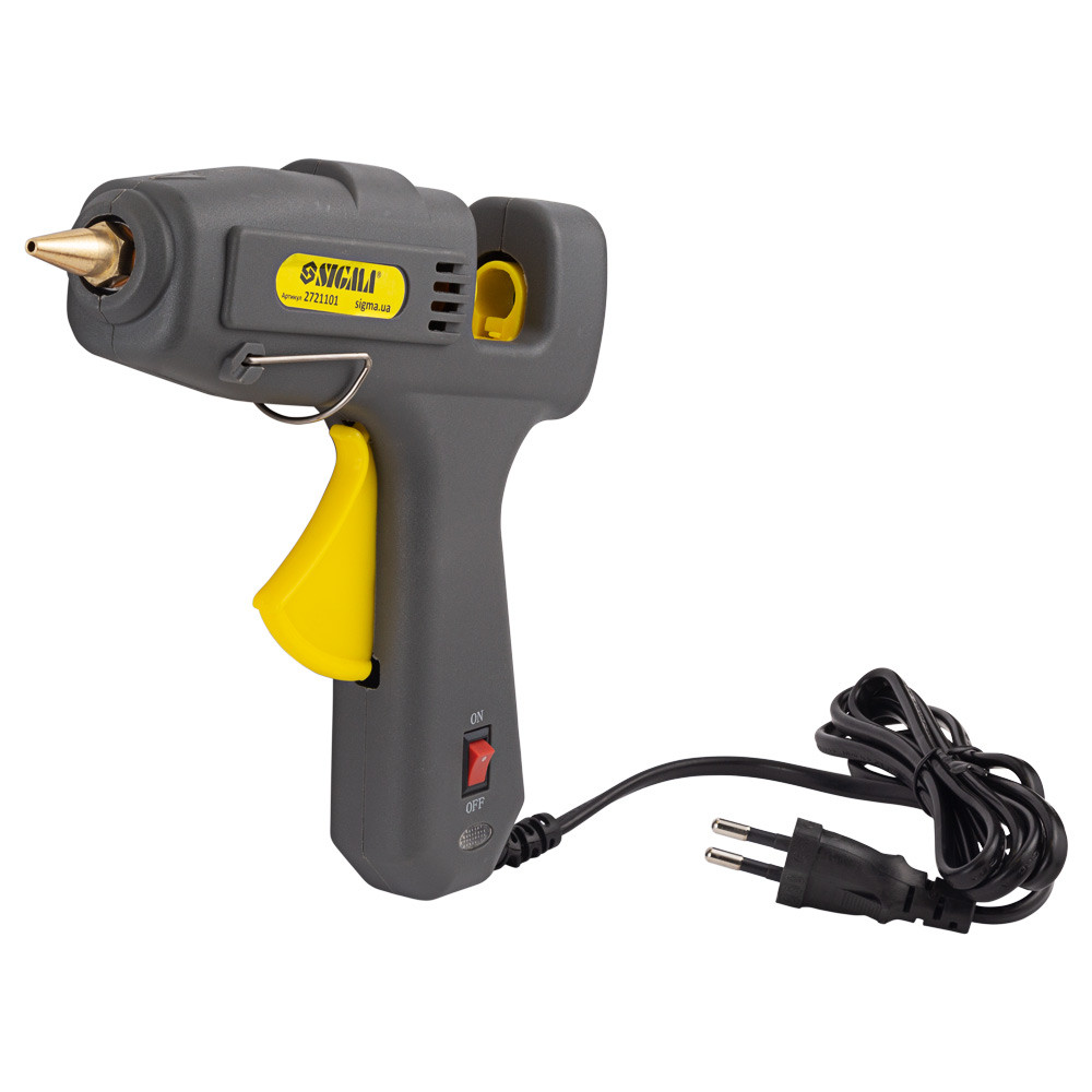 Sigma Пистолет термоклеевой с выключателем Ø11.2мм 100(150)Вт SIGMA (2721101) Коломия - фото 5