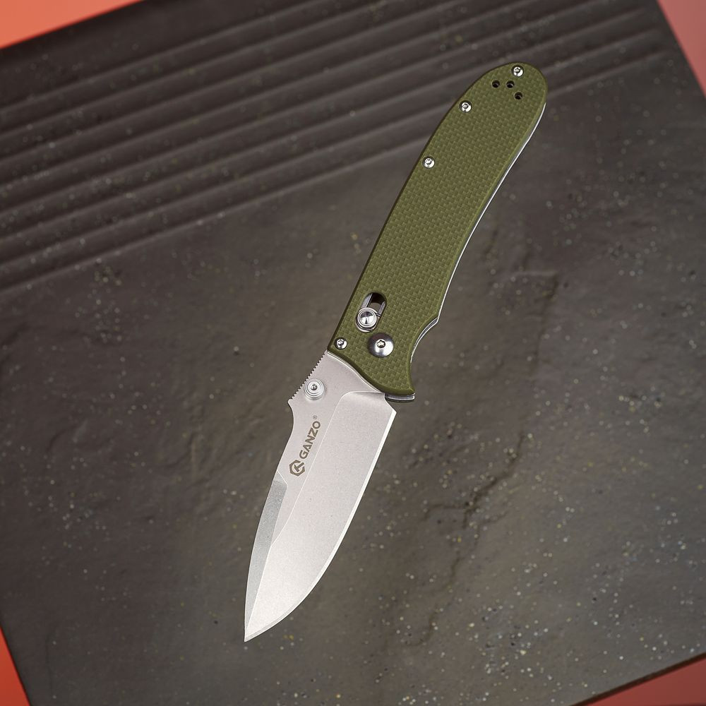 Ніж складаний Ganzo D704-GR, зелений (D2 сталь) Киев - изображение 10