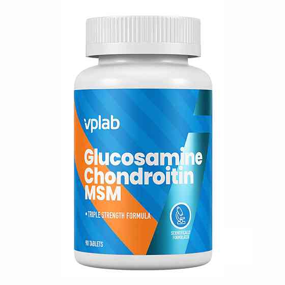 Глюкозамин хондроитин МСМ Vplab Glucosamine Chondroitin MSM 90 tabs Киев