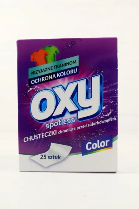 Серветки для прання кольорової білизни Oxy Color 25шт. Київ - фото 1