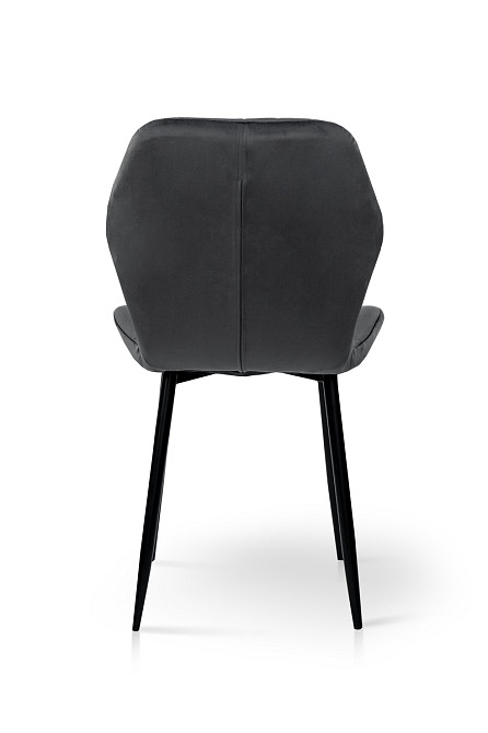 Стілець Леон чорний/велюр попелястий Киев - изображение 3