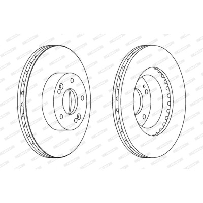 Гальмівний диск FERODO DDF1630 Вінниця - фото 1