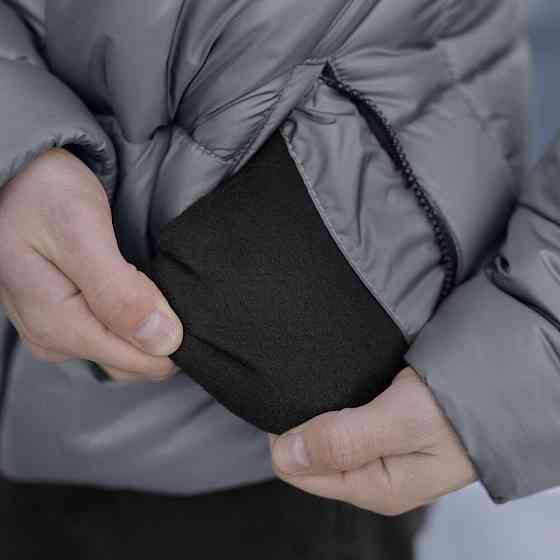 Чоловіча зимова куртка темно-сіра Pobedov Bubble Gum Київ